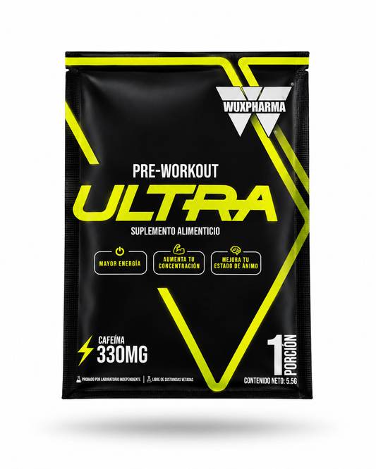 10 SOBRES INDIVIDUALES PRE ENTRENO ULTRA