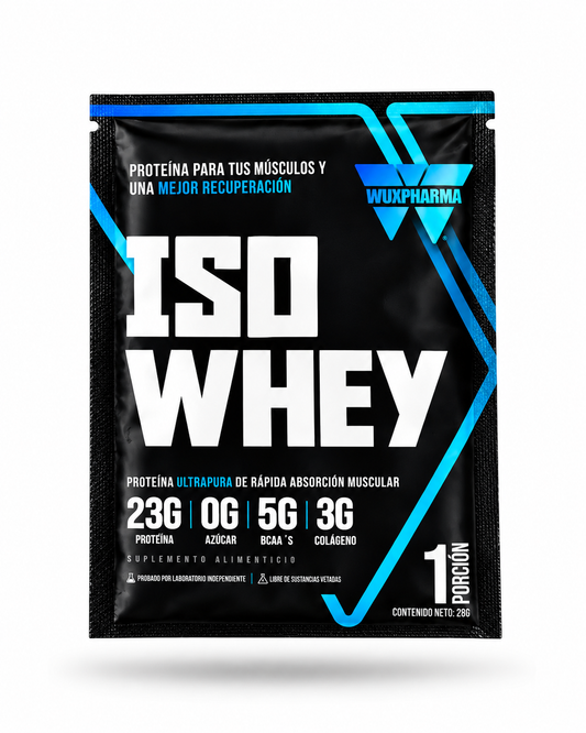 10 SOBRES INDIVIDUALES ISO WHEY