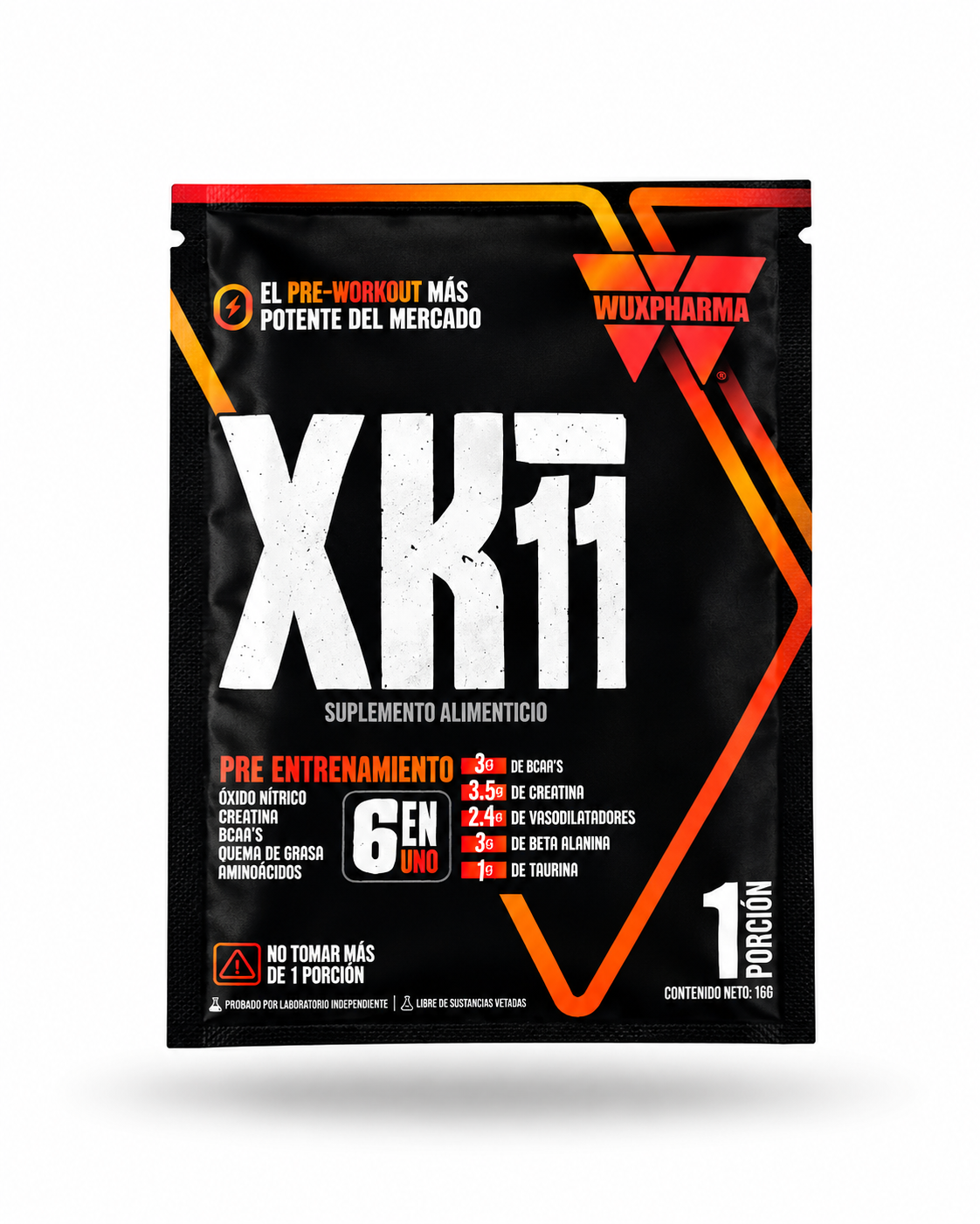 10 SOBRES INDIVIDUALES PRE ENTRENO XK-11