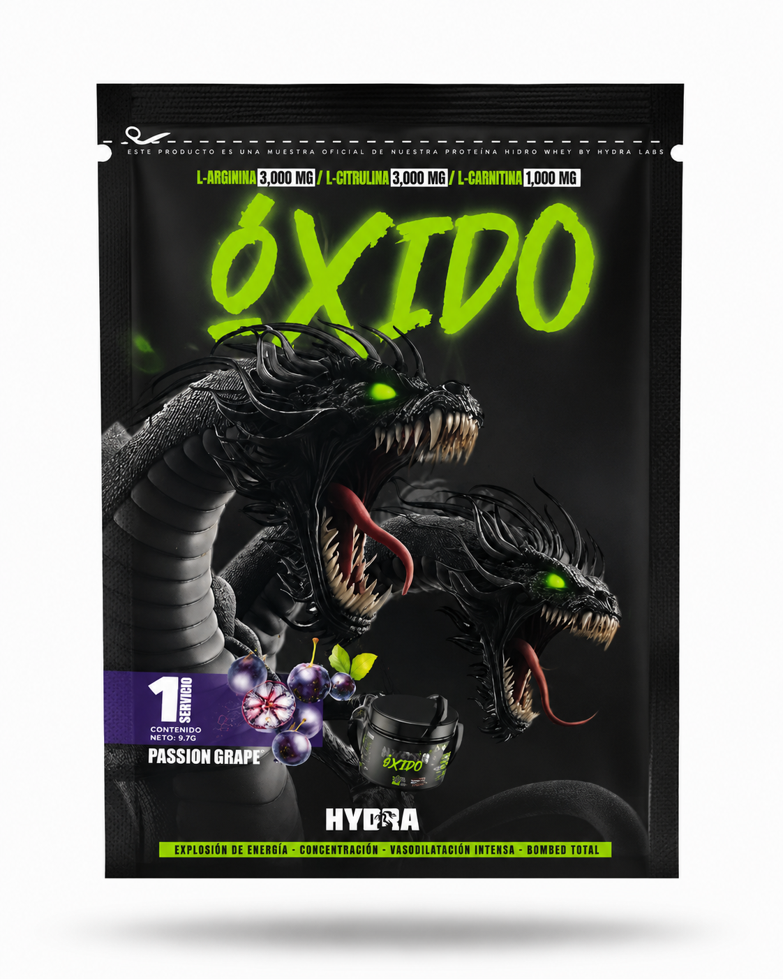 10 SOBRES INDIVIDUALES OXIDO HIDRA UVA