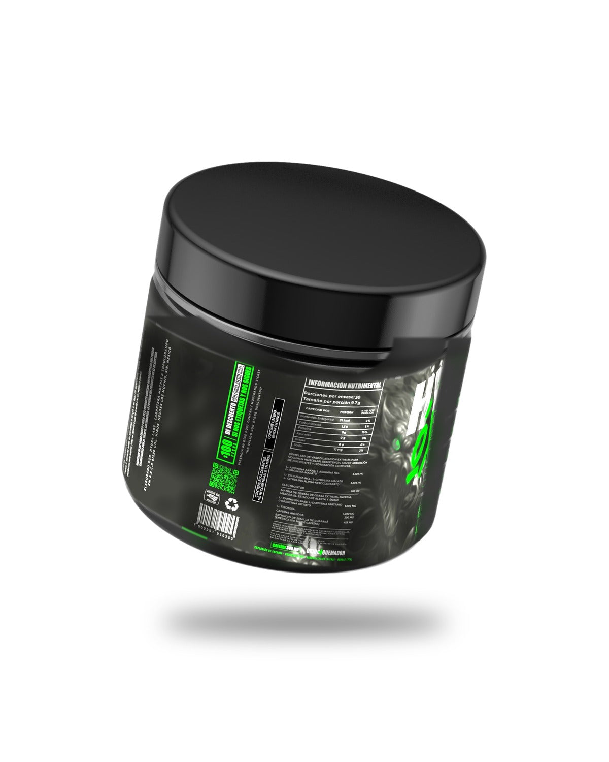 Óxido pre-workout Hydra - tabla nutrimental